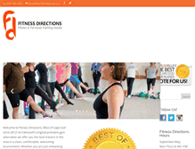 Tablet Screenshot of fitnessdirections.com